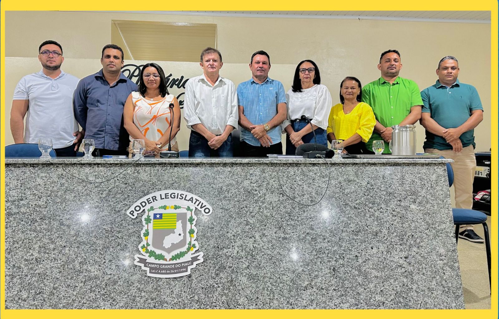 Câmara Municipal de Campo Grande do Piauí realiza 2° Sessão Extraordinária e 6° Sessão Ordinária aprovando 3 projetos por unanimidade